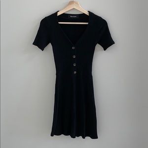 Reformation black knitted dress